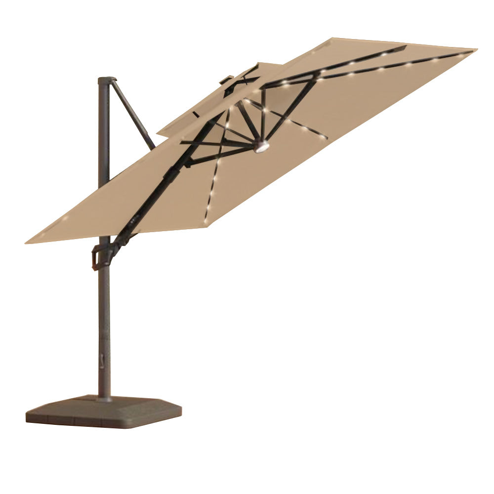 Replacement Canopy for Seasons Sentry 10’ Square Solar LED Umbrella – RipLock 500
