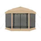 Replacement Canopy and Netting Set for Core 10' X 12' Center Push Screenhouse - RipLock 350