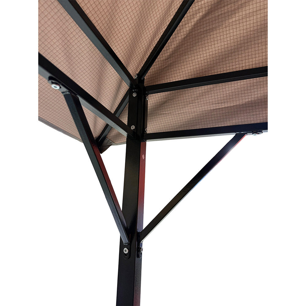 Replacement Canopy for Yaheetech Triple Tier Grill Gazebo – RipLock 350 – Slate Gray