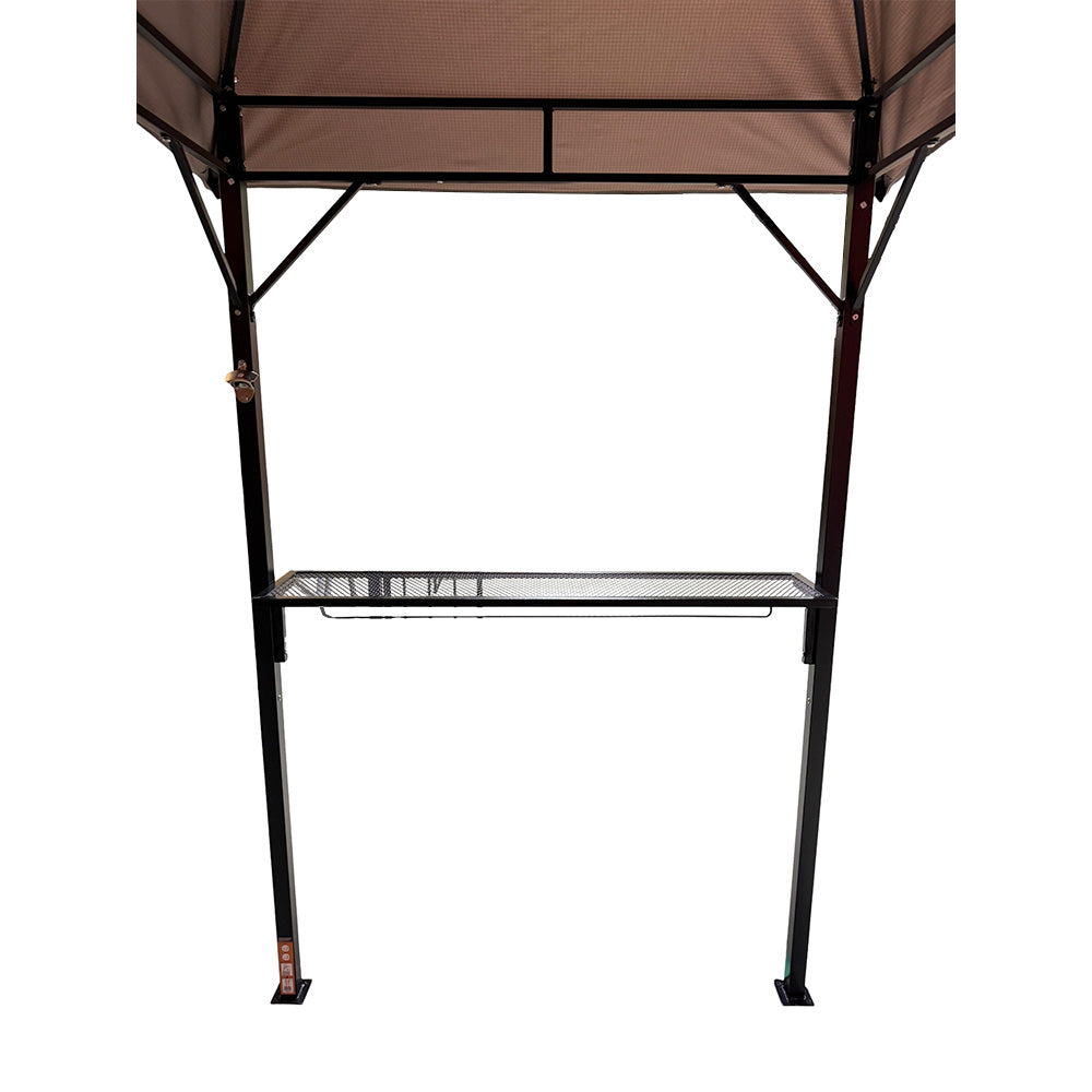 Replacement Canopy for Yaheetech Triple Tier Grill Gazebo – RipLock 350 – Slate Gray