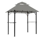 Replacement Canopy for Yaheetech Triple Tier Grill Gazebo – RipLock 350 – Slate Gray
