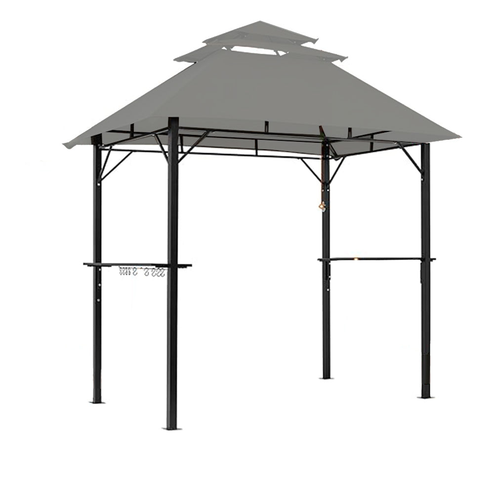 Replacement Canopy for Yaheetech Triple Tier Grill Gazebo – RipLock 350 – Slate Gray