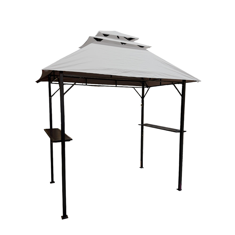 Replacement Canopy for Yaheetech Triple Tier Grill Gazebo – RipLock 350 – Slate Gray