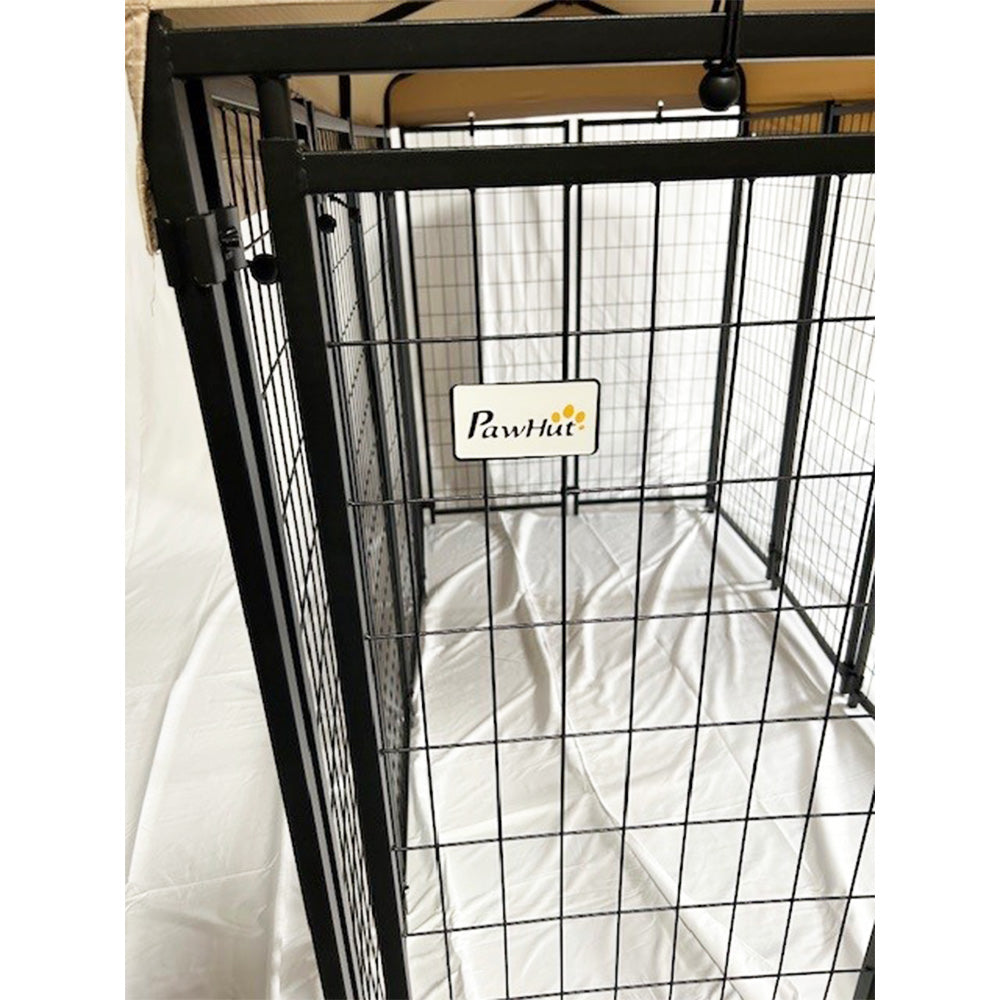 Replacement Canopy Cover for PawHut 8’ x 4’ x 6’ Pet Dog Kennel Playpen – RipLock 350 - Slate Gray