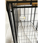 Replacement Canopy Cover for PawHut 8’ x 4’ x 6’ Pet Dog Kennel Playpen – RipLock 350 - Slate Gray