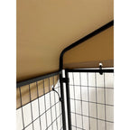 Replacement Canopy Cover for PawHut 8’ x 4’ x 6’ Pet Dog Kennel Playpen – RipLock 350 - Slate Gray