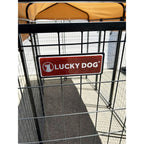 Replacement Canopy Cover for Lucky Dog 8’ x 4’ x 6’ Uptown Welded Pet Dog Kennel Playpen – RipLock 350 - Slate Gray