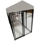 Replacement Canopy Cover for Lucky Dog 8’ x 4’ x 6’ Uptown Welded Pet Dog Kennel Playpen – RipLock 350 - Slate Gray