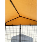 Replacement Canopy Cover for PawGiant 4' x 4' x 4.5' Pet Dog Kennel Playpen Crate – RipLock 350 - Slate Gray