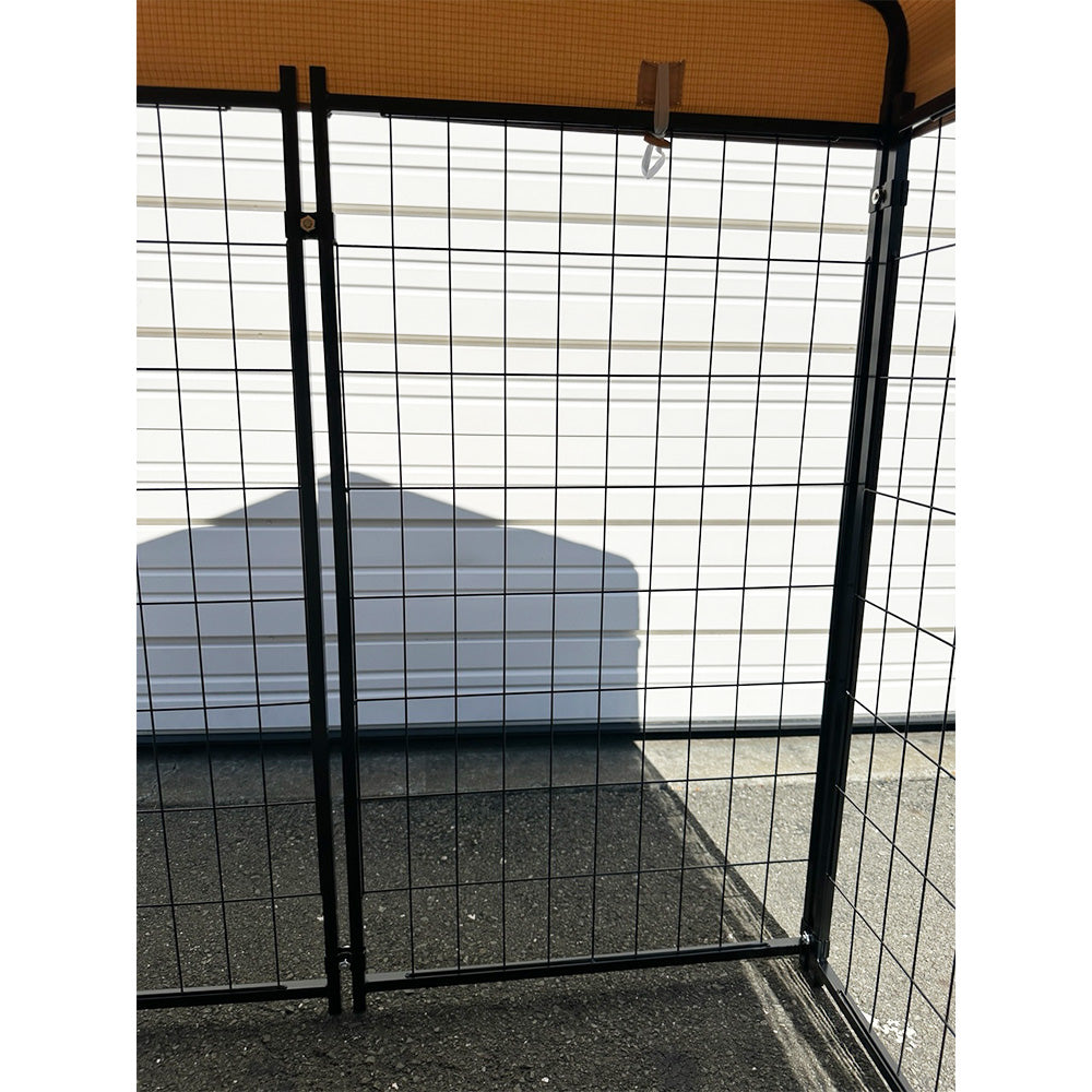 Replacement Canopy Cover for PawGiant 4' x 4' x 4.5' Pet Dog Kennel Playpen Crate – RipLock 350 - Slate Gray