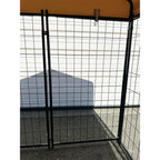 Replacement Canopy Cover for PawGiant 4' x 4' x 4.5' Pet Dog Kennel Playpen Crate – RipLock 350 - Slate Gray