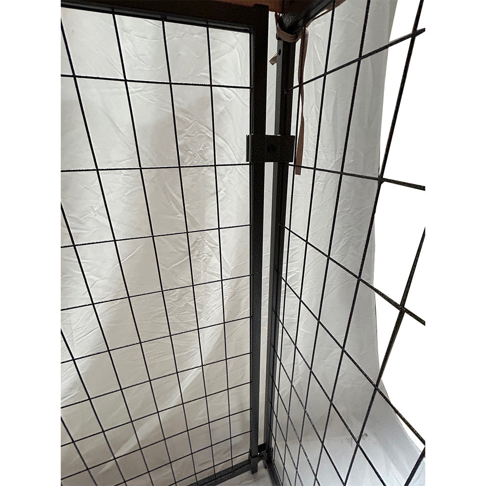 Replacement Canopy Cover for Veikous Mupater 4.5' x 4.5' x 4.8' Outdoor Dog Kennel Playpen – RipLock 350 - Slate Gray