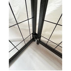 Replacement Canopy Cover for Veikous Mupater 4.5' x 4.5' x 4.8' Outdoor Dog Kennel Playpen – RipLock 350 - Slate Gray