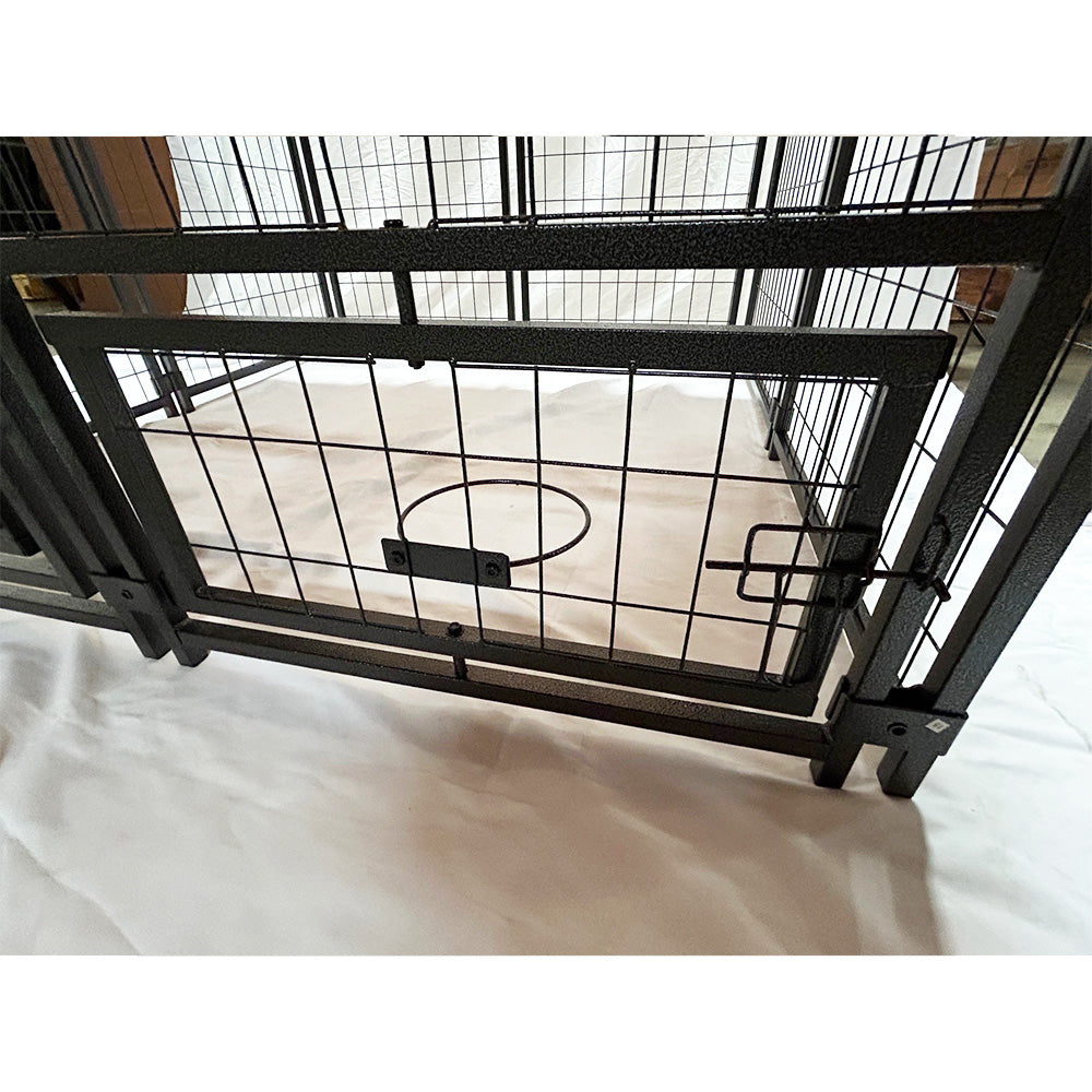 Replacement Canopy Cover for Veikous Mupater 4.5' x 4.5' x 4.8' Outdoor Dog Kennel Playpen – RipLock 350 - Slate Gray