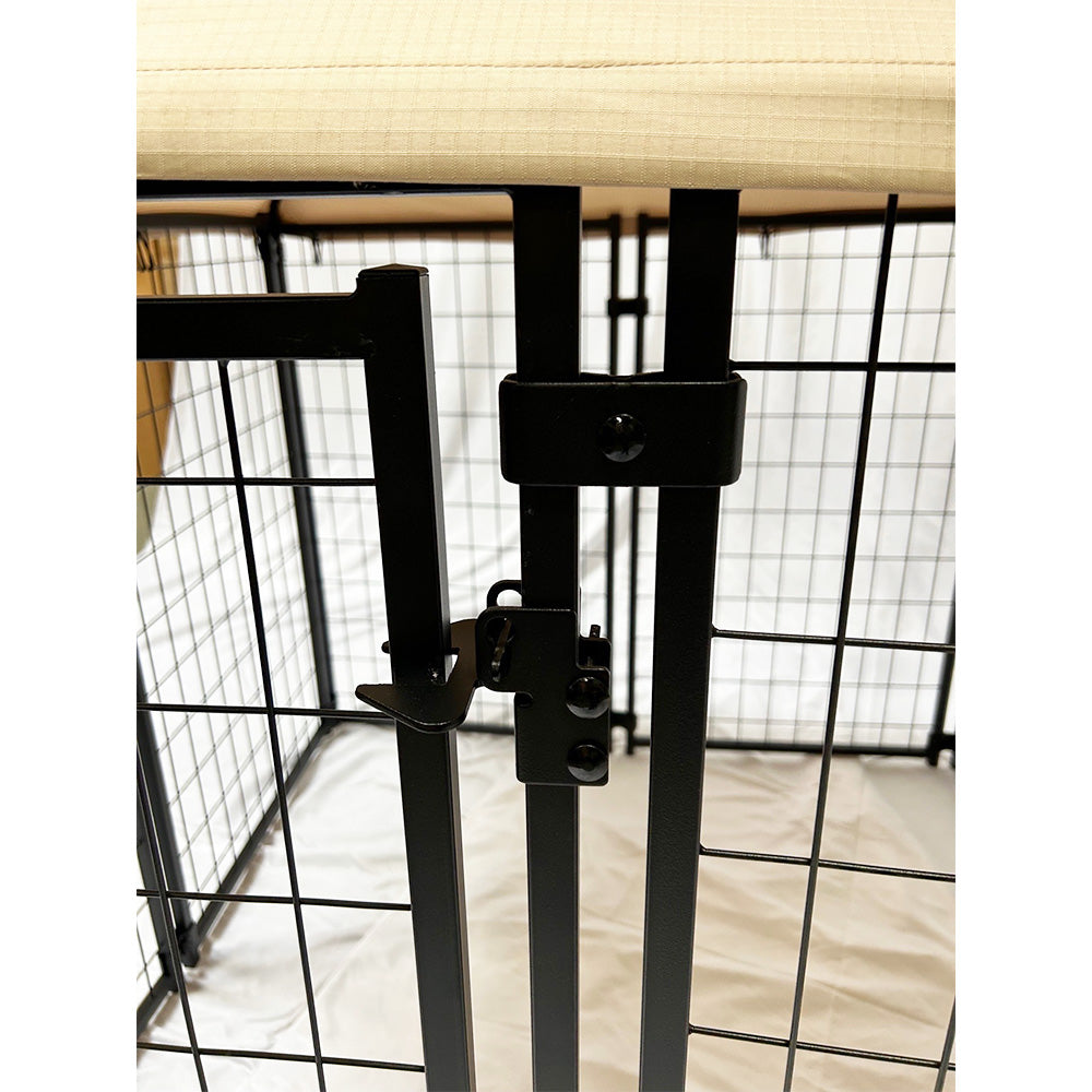 Replacement Canopy Cover for PawHut 5’x 5’ x 5’ Outdoor Dog Kennel Playpen – RipLock 350 - Slate Gray