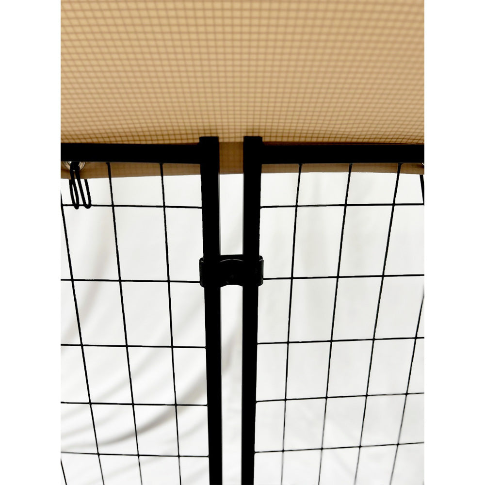 Replacement Canopy Cover for PawHut 5’x 5’ x 5’ Outdoor Dog Kennel Playpen – RipLock 350 - Slate Gray