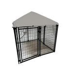 Replacement Canopy Cover for PawHut 5’x 5’ x 5’ Outdoor Dog Kennel Playpen – RipLock 350 - Slate Gray