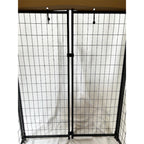 Replacement Canopy Cover for KennelMaster 4’ x 8’ x 6’ Welded Dog Kennel Playpen – RipLock 350 – Slate Gray