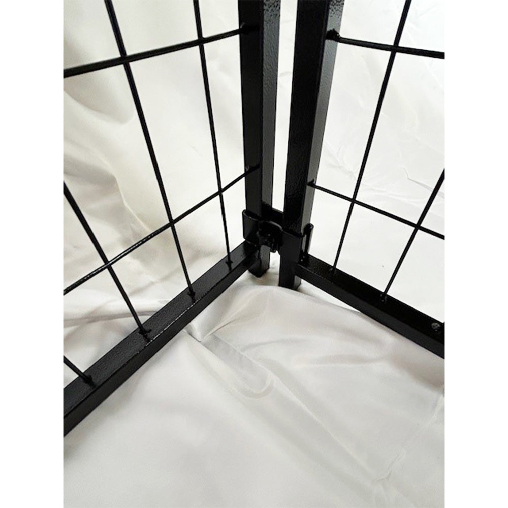 Replacement Canopy Cover for KennelMaster 4’ x 8’ x 6’ Welded Dog Kennel Playpen – RipLock 350 – Slate Gray