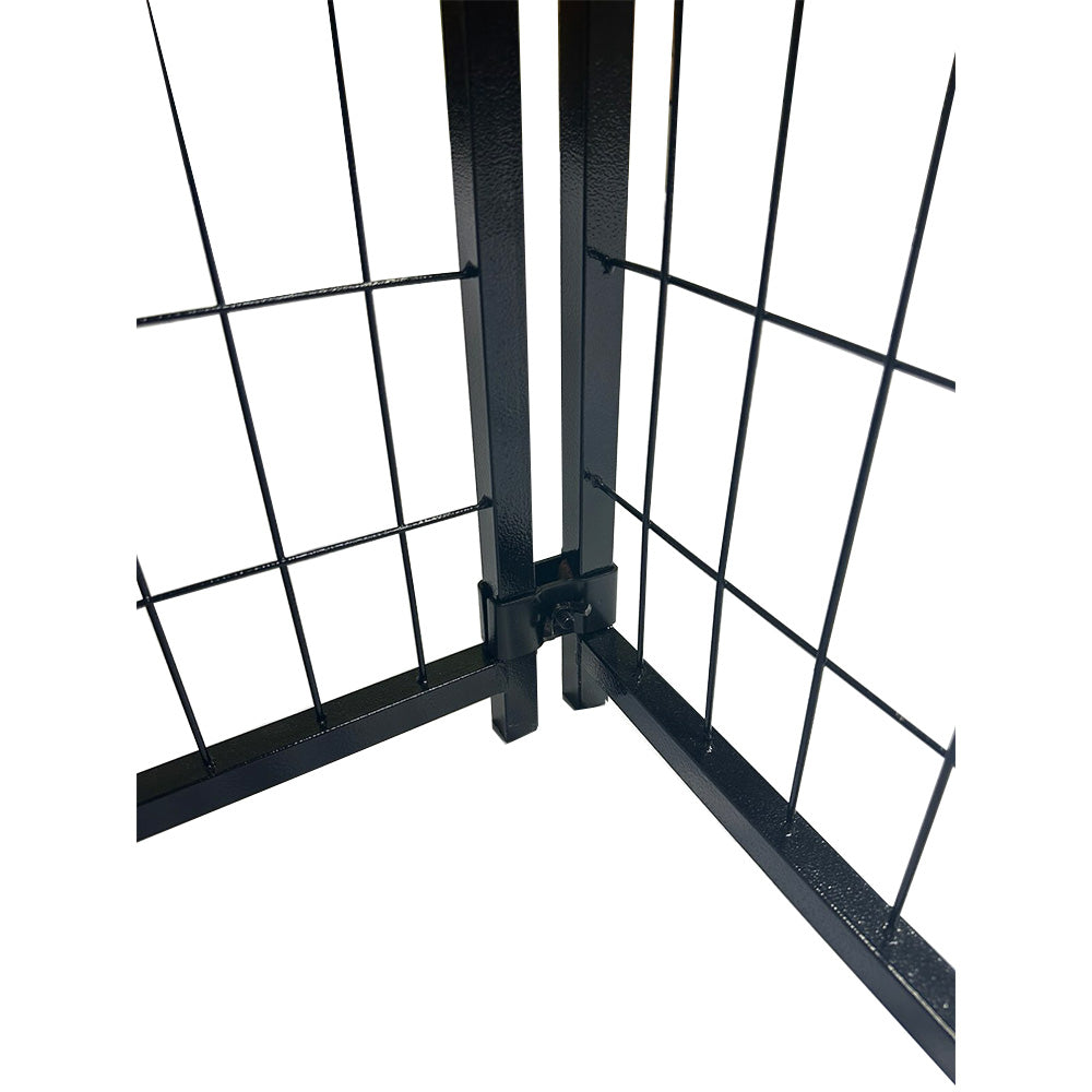 Replacement Canopy Cover for KennelMaster 4’ x 4’ x 6’ Welded Dog Kennel Playpen – RipLock 350 – Slate Gray