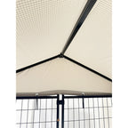 Replacement Canopy Cover for KennelMaster 4’ x 4’ x 6’ Welded Dog Kennel Playpen – RipLock 350 – Slate Gray