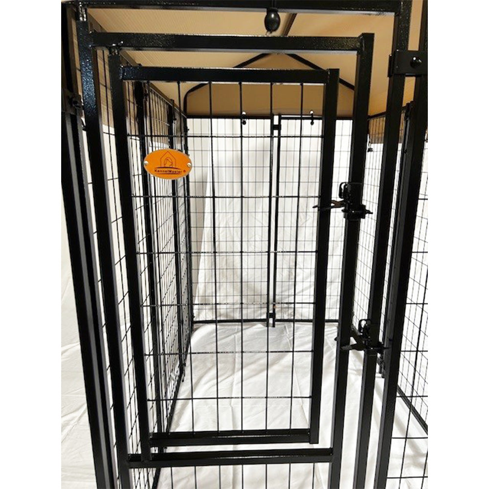 Replacement Canopy Cover for KennelMaster 6’ x 4’ x 6’ Welded Dog Kennel Playpen – RipLock 350 – Slate Gray
