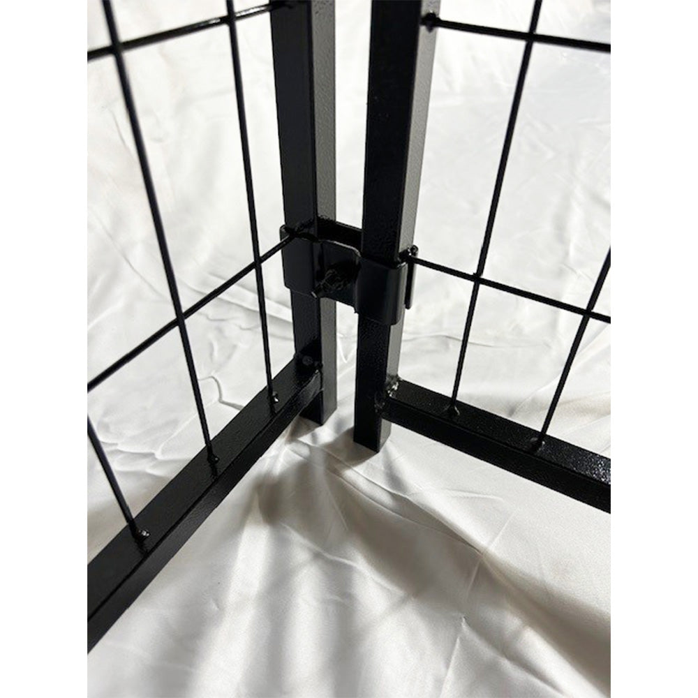 Replacement Canopy Cover for KennelMaster 6’ x 4’ x 6’ Welded Dog Kennel Playpen – RipLock 350 – Slate Gray