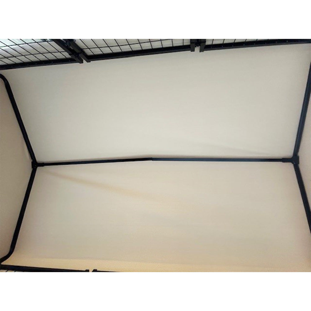 Replacement Canopy Cover for KennelMaster 6’ x 4’ x 6’ Welded Dog Kennel Playpen – RipLock 350 – Slate Gray