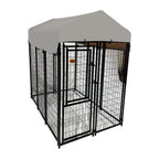 Replacement Canopy Cover for KennelMaster 6’ x 4’ x 6’ Welded Dog Kennel Playpen – RipLock 350 – Slate Gray