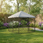 Replacement Canopy for Retriever HD4545 5’ x 4.5’ x 4.5’ Portable Pet Dog Kennel Playpen - Beige, RipLock 350
