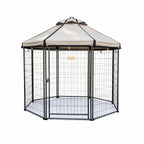 Replacement Canopy for Advantek 23405 5 Foot Portable Pet Dog Gazebo Kennel Playpen - Beige, RipLock 350