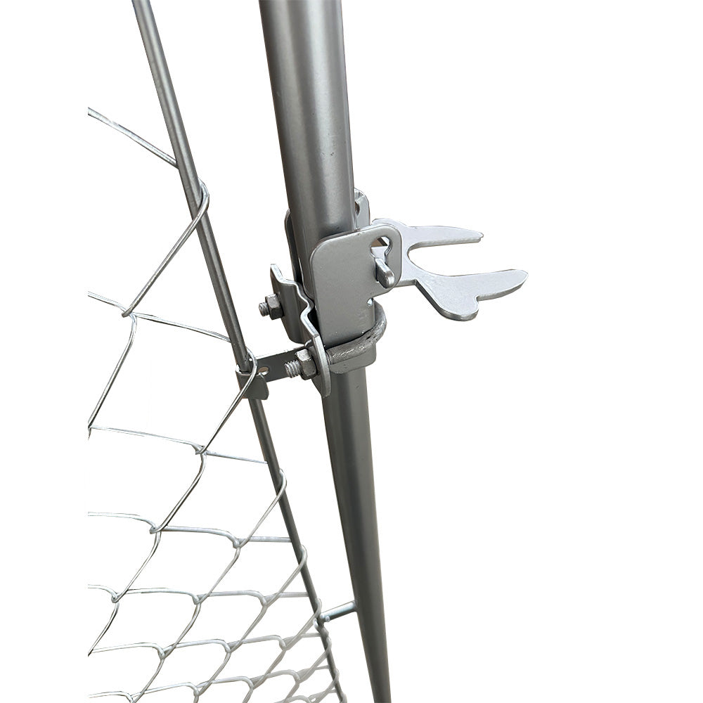 Replacement Canopy Cover for Lucky Dog 10' X 10' Chain Link Dog Kennel - RipLock 350 - Slate Gray
