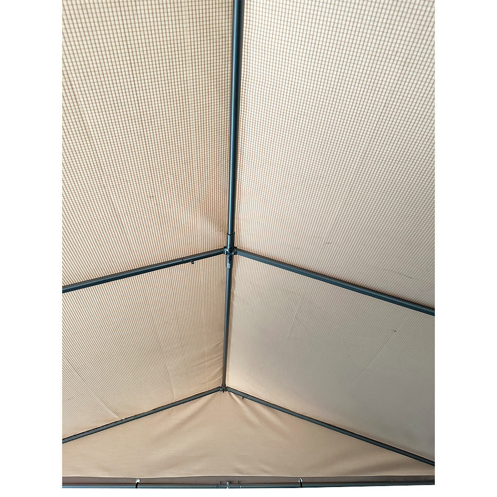 Replacement Canopy Cover for Lucky Dog 10' X 10' Chain Link Dog Kennel - RipLock 350 - Slate Gray