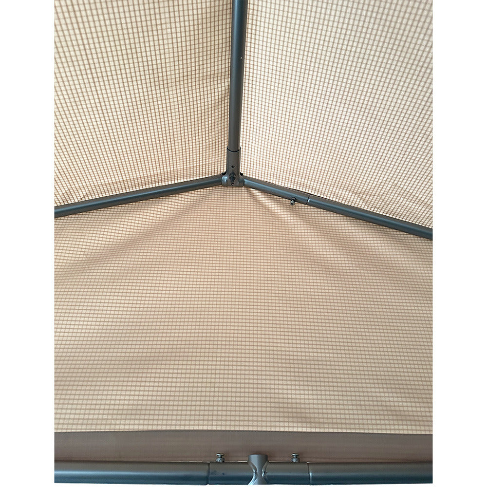 Replacement Canopy Cover for Lucky Dog 10' X 10' Chain Link Dog Kennel - RipLock 350 - Slate Gray
