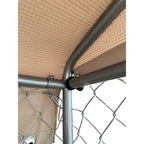 Replacement Canopy Cover for Lucky Dog 10' X 10' Chain Link Dog Kennel - RipLock 350 - Slate Gray