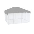 Replacement Canopy Cover for Lucky Dog 10' X 10' Chain Link Dog Kennel - RipLock 350 - Slate Gray