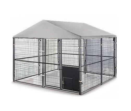 Replacement Canopy Cover for Retriever 10’ X 10’ Kennel – RipLock 350 – Slate Gray