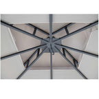 Replacement Canopy for Hampton Bay Sherwood 8' x 8' Gazebo - RipLock 350 - Slate Gray