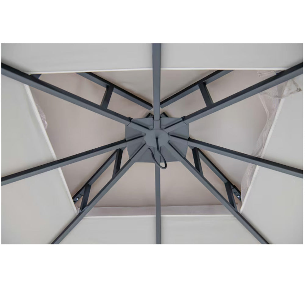 Replacement Canopy for Hampton Bay Sherwood 8' x 8' Gazebo - RipLock 350 - Slate Gray