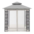 Replacement Canopy for Hampton Bay Sherwood 8' x 8' Gazebo - RipLock 350 - Slate Gray