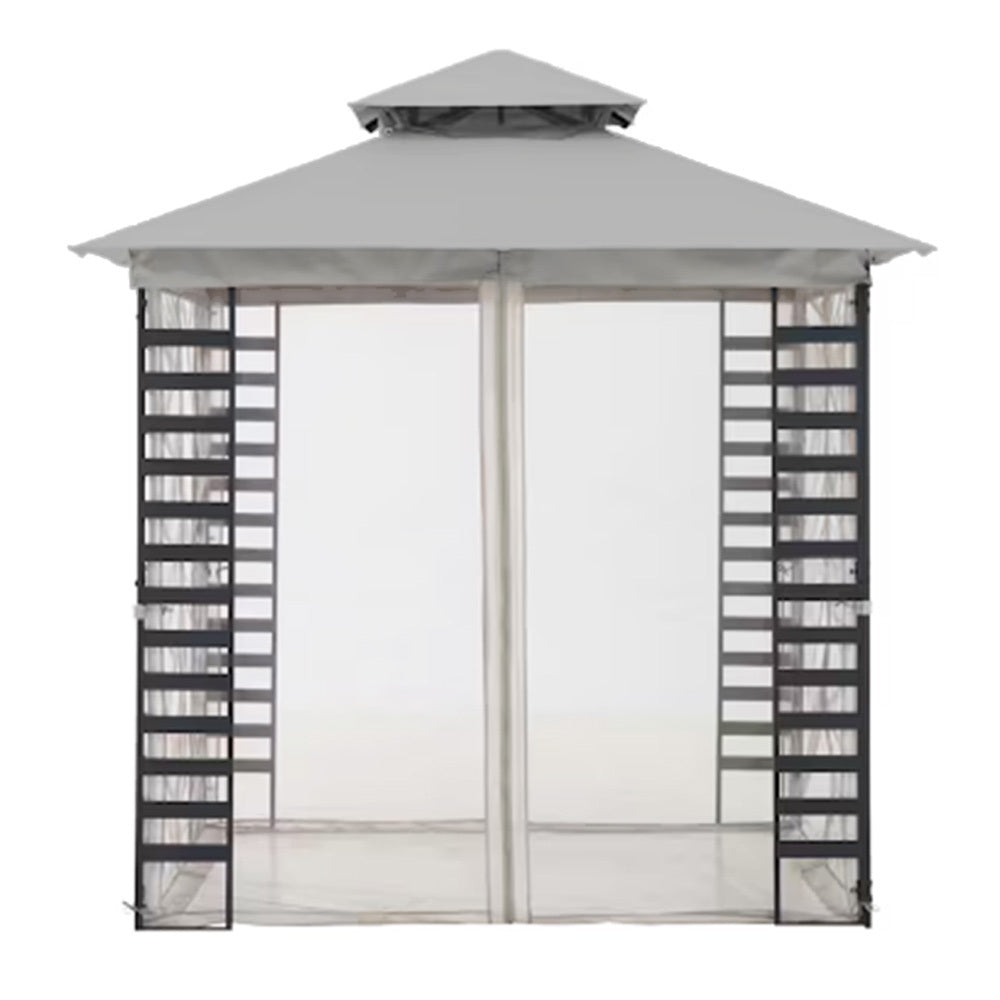 Replacement Canopy for Hampton Bay Sherwood 8' x 8' Gazebo - RipLock 350 - Slate Gray