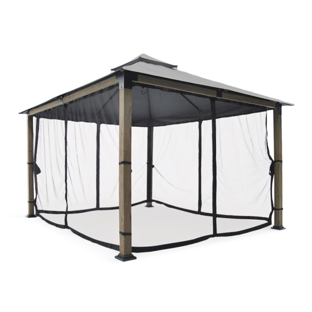 Replacement Canopy for Canvas Henderson 10' x 12' Gazebo - RipLock 350 - Slate Gray