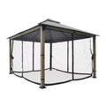 Replacement Canopy for Canvas Henderson 10' x 12' Gazebo - RipLock 350 - Slate Gray