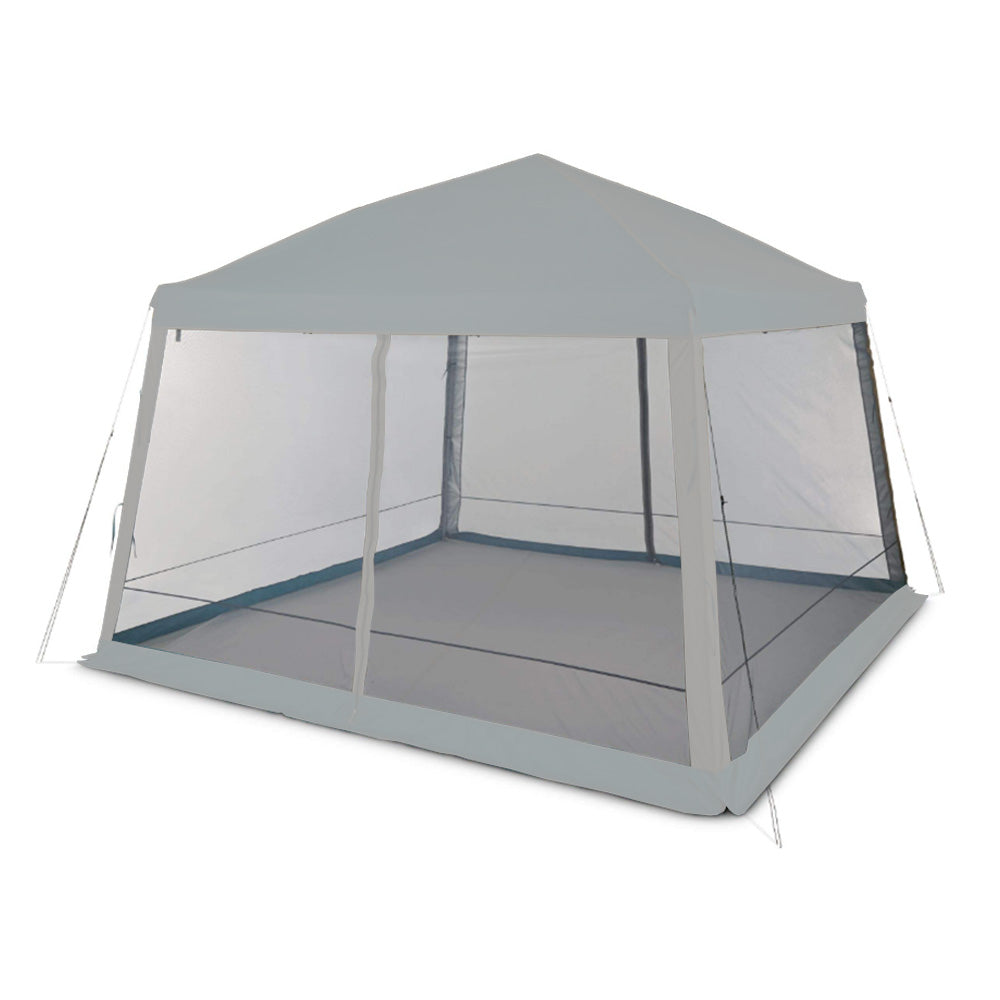 Replacement Canopy and Netting Set for Woods Reign Instant Screen House 12' x 12' Pop Up - RipLock 350 - Slate Gray