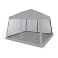 Replacement Canopy and Netting Set for Woods Reign Instant Screen House 12' x 12' Pop Up - RipLock 350 - Slate Gray