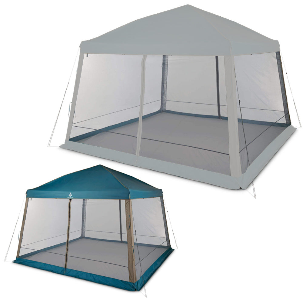 Replacement Canopy and Netting Set for Woods Reign Instant Screen House 12' x 12' Pop Up - RipLock 350 - Slate Gray