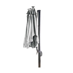 Replacement Canopy for Canvas Simcoe Triple Offset Solar Umbrella - RipLock 350 - Slate Gray