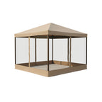 Universal 10’ x 10’ Single-Tier Gazebo Replacement Canopy and Netting Set - RipLock 350