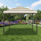 Universal 10’ x 10’ Single-Tier Gazebo Replacement Canopy - 350, Cabana Beige