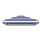 Universal 10’ x 10’ Single-Tier Gazebo Replacement Canopy - 350, Cabana Blue